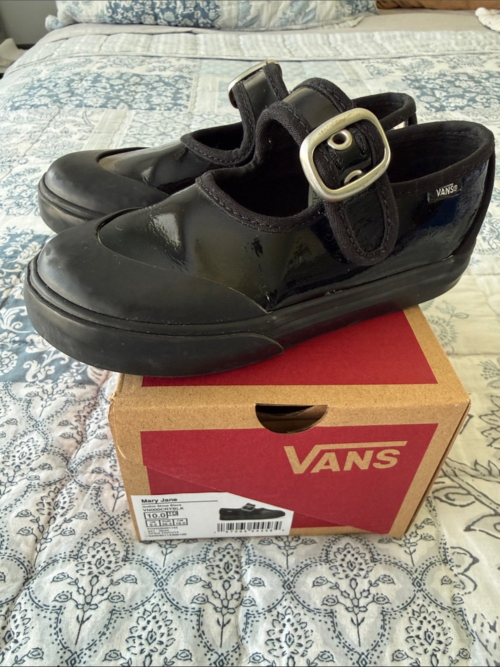 Vans Black Patent Mary-Jane Buckle Shoes - Picture 3 of 6
